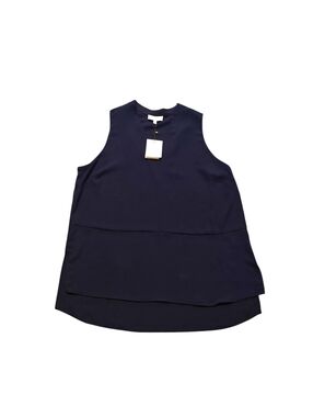 Gibson Latimer Navy Sleeveless V-Notch Tunic SizeL